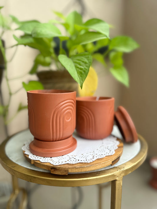 Rainbow Terracotta Candle